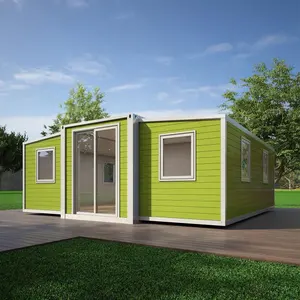 2020 Modulair 2 Slaapkamer 20ft Uitbreidbaar Prefab Containerhuis Met Ce,Iso,Saa Gecertificeerd