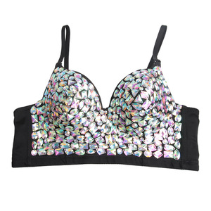 Giant Tripod Axe Rhinestone Strapless Top Xs S M L XL Acetate Fiber <b>Performance</b> <b>Wear</b> - Product Image 2