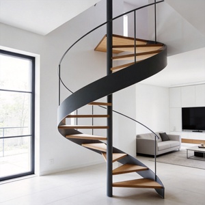 Escalera Interior Moderna en Espiral, Compacta, con Estructura de Acero <span class=keywords><strong>para</strong></span> <span class=keywords><strong>Espacios</strong></span> Abiertos - Product Image 3