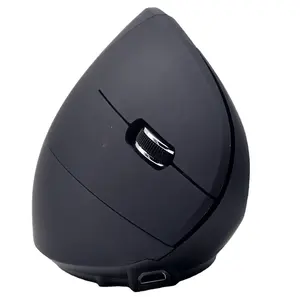 Alta calidad 6 botones 2,4 Ghz Inalámbrico Vertical Plug And Play Business Office Mouse Ratón ergonómico