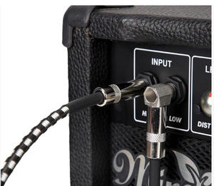 오른쪽 천사 6.35mm 남성-남성 오디오 케이블 TRS 1/4 인치 일렉트릭 기타베이스 1.5m 차폐 저소음 잭 케이블 - Product Image 5