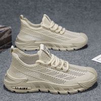 Nouvelles baskets pour hommes, respirantes, antidérapantes, en tissu durable, maille, tendance, polyvalentes, décontractées, pour la marche et le fitness, automne/été