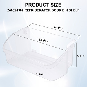Boîte de rangement pour tiroir de réfrigérateur, 1 compartiment, plastique PP, résistant au congélateur, organisateur de réfrigérateur rectangulaire, accessoire - Product Image 2
