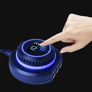 แหล่งจ่ายไฟสำหรับสักลายดิจิตอล LCD ระดับมืออาชีพ หน้าจอ LED สีน้ำเงิน ควบคุมแรงดันไฟฟ้า เอาต์พุตเสถียร สำหรับสตูดิโอศิลปะบนร่างกาย - Product Image 3