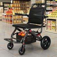 Chariot à roulettes pour personnes âgées, pliable, aide à la mobilité, chariot de courses pour personnes âgées, quatre roues, anti-chute, pouvant être poussé, siège souple