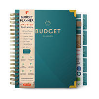 Carnet de planification budgétaire A5 à spirale, organisateur hebdomadaire et mensuel, suivi des dépenses, carnet de suivi d'économies avec autocollants – Nouveauté !