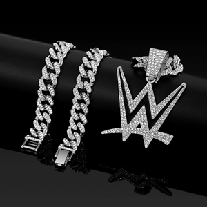 Collana Unisex Stile Hip Hop 2026 con Ciondolo a Lettera Creativa e Numero, Catena in Lega di Zinco, Ideale come Regalo - Product Image 3