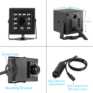 กล้องรักษาความปลอดภัยในร่มแบบมินิ POE IP I708-P-A-TS มองเห็นกลางคืนกล้องรักษาความปลอดภัยไร้สาย5MP - Product Image 5