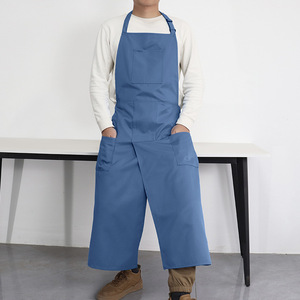 Tablier de travail en toile à jambes fendues réglable pour la peinture, personnalisable avec logo, vente en gros - Product Image 3