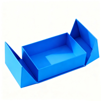 Design haut de gamme personnalisé Boîte en papier à double porte incrustée de cartes en or avec fermeture magnétique en carton rigide recyclable et plastification mate