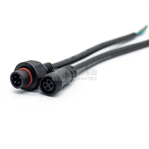 Wasserdichtes Kabel für Elektro fahrrad 3 4 5 6 8 Pin 1m 2m 5m Verlängerung kabel Rund gewinde M12 10 11 15 16 Stecker
