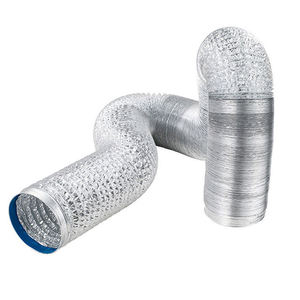 Tuyau de ventilation flexible en aluminium à <span class=keywords><strong>double</strong></span> couche pliable pour la climatisation - Product Image 1