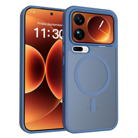 Protection multicouche antichoc magnétique transparente anti-empreintes digitales pour Xiaomi 17 Pro Max/Redmi Note 14 Pro + étui utilisation en milieu de travail