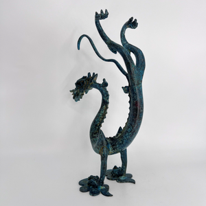 Artisanat en métal de <span class=keywords><strong>statue</strong></span> de dragon en bronze fait à la main avec signification propice pour le jardin de bureau - Product Image 4