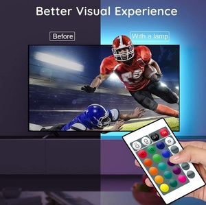 Ventas calientes <span class=keywords><strong>5050</strong></span> DC5V IP65 Flexible <span class=keywords><strong>RGB</strong></span> TV Backlight Kit USB <span class=keywords><strong>Led</strong></span> Strip Lights con 24 Key IR Remote <span class=keywords><strong>Controller</strong></span> - Product Image 4