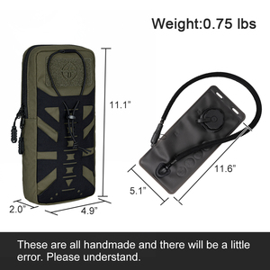 TOPTACPRO 1L réservoir <span class=keywords><strong>d</strong></span>'<span class=keywords><strong>eau</strong></span> <span class=keywords><strong>d</strong></span>'hydratation 500D Cordura <span class=keywords><strong>d</strong></span>écoupé au Laser MOLLE pochette tactique sac à <span class=keywords><strong>eau</strong></span> accessoires de <span class=keywords><strong>chasse</strong></span> - Product Image 5