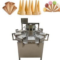 Mesin Pembuat Wafel Rol Wafel Es Krim, Mesin Pembuat Kerucut Es Krim