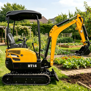 Produits les plus vendus, vente flash, mini-excavatrice Ht16, homologuée CE, compacte, portable, forte capacité de creusement, pour la ferme et la ville - Product Image 1
