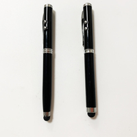 Stylo à bille en métal à écran tactile avec pointeur laser LED 4 en 1 en promotion avec logo personnalisé Stylo à outils en métal multifonction Vente en gros