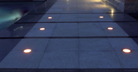 Extérieur En Aluminium IP67 RVB DMX 36 w étanche LED uplights LED lumière enterrée