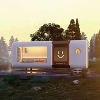 Petite cabine en acier préfabriquée mobile de luxe Maison préfabriquée en conteneur Apple pour hôtel, maison ou usage résidentiel