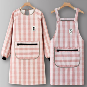 Grembiule in Pelle PU Personalizzato per <span class=keywords><strong>Uomo</strong></span>, Manica Lunga Impermeabile e Antiolio per Venditori Ambulanti, Nuovo Stile 2026 per Cucina - Product Image 1
