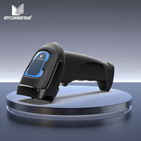 Escáner de Códigos de Barras 1D/2D Inalámbrico, Lector de Códigos QR Portátil CMOS con 300 Escaneos/Segundo, 1 Año de Garantía, en Stock