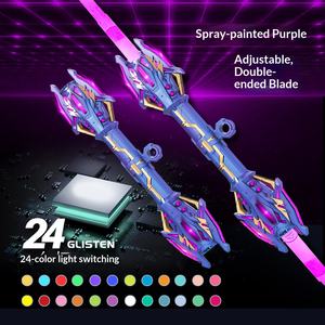 Épée <span class=keywords><strong>laser</strong></span> à double tranchant Thunder Star Scepter, <span class=keywords><strong>jouet</strong></span> pour bâton lumineux fluorescent en plastique, vente en gros - Product Image 6