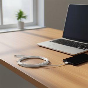 สายเคเบิล NCC 12W USB to Lightning 1.2M รุ่น XC-0208 สายซิลิโคนยืดหยุ่น ทนทานสูง รองรับการชาร์จเร็ว PD (สีขาว) สายดาต้า - Product Image 3