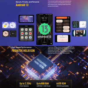 <span class=keywords><strong>Ulefone</strong></span> เกราะ X12 <span class=keywords><strong>Pro</strong></span> 5.45นิ้วแอนดรอยด์13 IP68 lte/gsm สองซิม OCTA Core CPU 13MP 144Hz กันกระแทกสำหรับเล่นเกมสมาร์ตโฟน - Product Image 5