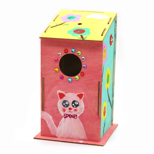 Set Giocattolo Fai-da-Te per <span class=keywords><strong>Casetta</strong></span> per <span class=keywords><strong>Uccelli</strong></span> Dipingibile per Bambini con <span class=keywords><strong>Casetta</strong></span> per <span class=keywords><strong>Uccelli</strong></span> da Appendere all'Esterno - Product Image 3