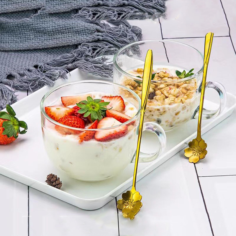 Clear cup spoon