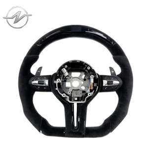 <span class=keywords><strong>Volante</strong></span> Deportivo <span class=keywords><strong>M</strong></span> Sport con Acabado de Carbono y Material de Cuero con LED Completo para <span class=keywords><strong>BMW</strong></span> F10 F15 F22 F30 F32 M3 F80 M4 F82 M2 F87 M5 F90 E70 <span class=keywords><strong>E90</strong></span> E92 - Product Image 1