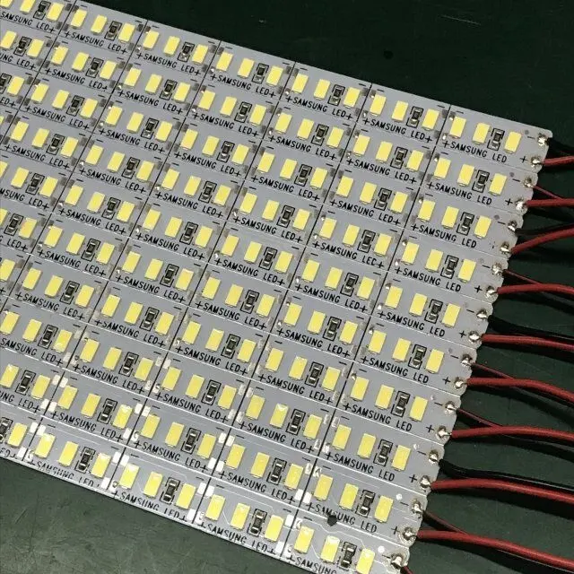 5730, 144leds 12v 5630 smd tira led rígida luces joyería llevó la luz