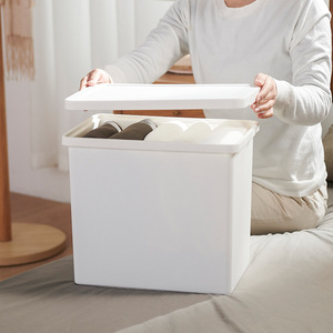 <b>Storage</b> Boxes With Lids Rectangular <b>Stackable</b> For <b>Wardrobe</b> Clothes Bedroom Living Room Organizing Compartments - Product Image 4