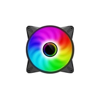 Ventilateurs de boîtier PC RGB silencieux en gros, 12 cm, 4 broches, ventilateur de refroidissement CPU 120 mm, refroidisseur d'air