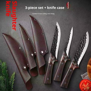 <span class=keywords><strong>Couteau</strong></span> à viande mongol manuel Sharp avec lame en acier haute dureté et manche en bois pour l'abattage de porcs et de moutons, série 5Cr - Product Image 2