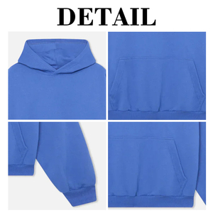 Unisex Luxury Hoodie Oversized French Terry Heavyweight Winter 100% Cotton Hip Hop Streetwear <b>Men's</b> Loose Fit Solid Breathable - Product Image 6
