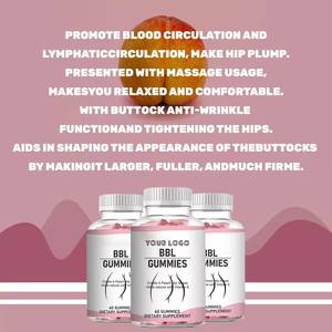 Complément de musculation naturel : Gummies pour l'amélioration des fesses et des hanches, pour des courbes magnifiques, Gummies BBL pour les fesses - Product Image 6