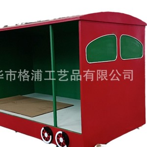 Custom <b>Outdoor</b> Metal Food <b>Train</b> Cart For Commercial Street Festival Display With Cabin - Product Image 5