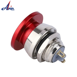 12 mét thép không gỉ 1NO nấm đầu vòng IP65 momentary khóa kim loại <span class=keywords><strong>push</strong></span> <span class=keywords><strong>button</strong></span> chuyển - Product Image 3