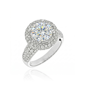 Anillo de Boda Personalizado de Oro Sólido de 14K, S925/10K/14K/18K, con Diamante Cultivado en Laboratorio de 1.5 Quilates, Corte Brillante, Calidad VVS-VS, para Fiesta - Product Image 1