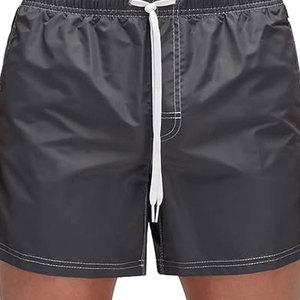 กางเกงกีฬาขาสั้นคุณภาพสูงสั่งทำพิเศษ ระบายอากาศได้ดี ป้องกันไฟฟ้าสถิตย์ เอวยางยืด ผลิตจากโพลีเอสเตอร์ เหมาะสำหรับว่ายน้ำและใส่ชายหาด - Product Image 4