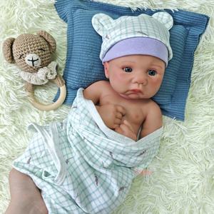 OEM/ODM servicio completo de silicona sólida <span class=keywords><strong>Reborn</strong></span> Doll Boy 16 "juguete suave bebé puede beber coleccionables directo de fábrica recién nacido muñecas - Product Image 4