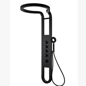 Large Shower Head Stainless Steel Rain Shower Set Curved Top Spray With Handheld Showerhead Corrosion Prevention - Product Image 1