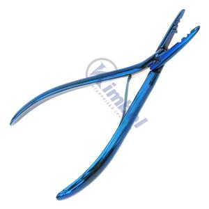 Micro <b>Bead</b> Stainless Steel <b>Hair</b> Highlighting Tool Human <b>Hair</b> <b>Extension</b> Pliers Griped Handle With Private Logo - Product Image 5