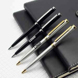 Stylo bille métallique de luxe pour promotions commerciales, stylos cadeaux gravés sur mesure pour hôtels et événements d'entreprise - Product Image 1