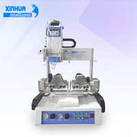 Distributeur de colle de table XY-1230TM à double tête et 3 axes avec seringues doubles et manomètres