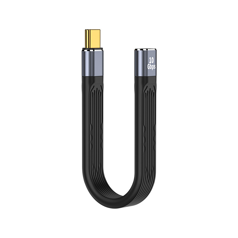 Cavo USB C femmina a maschio 13 cm nero