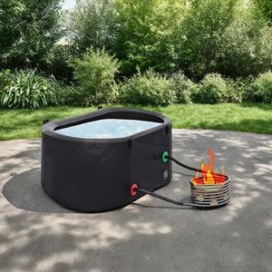 Bain à remous portable au <span class=keywords><strong>bois</strong></span>, bain à remous <span class=keywords><strong>gonflable</strong></span> <span class=keywords><strong>en</strong></span> acier inoxydable avec serpentin <span class=keywords><strong>pour</strong></span> le camping, l'exercice <span class=keywords><strong>en</strong></span> plein air, la réadaptation - Product Image 5